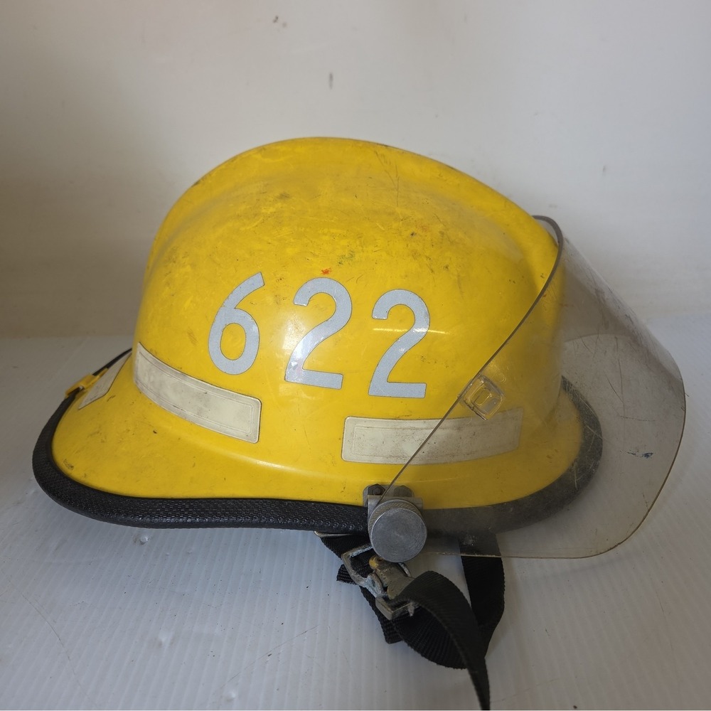 Vintage Cairns & Brother 660 Firefighter Helmet Yellow